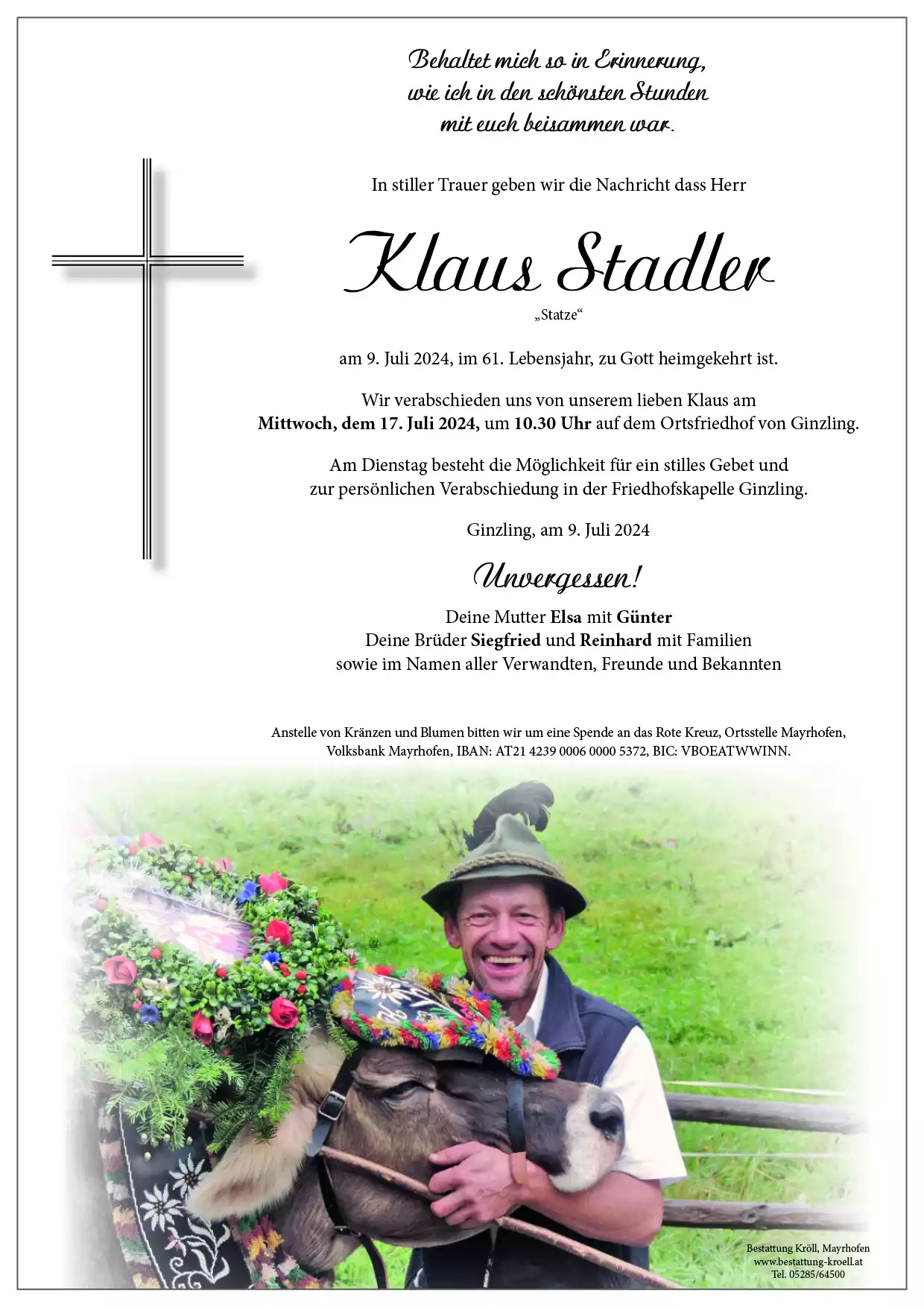 Parte von Klaus Stadler